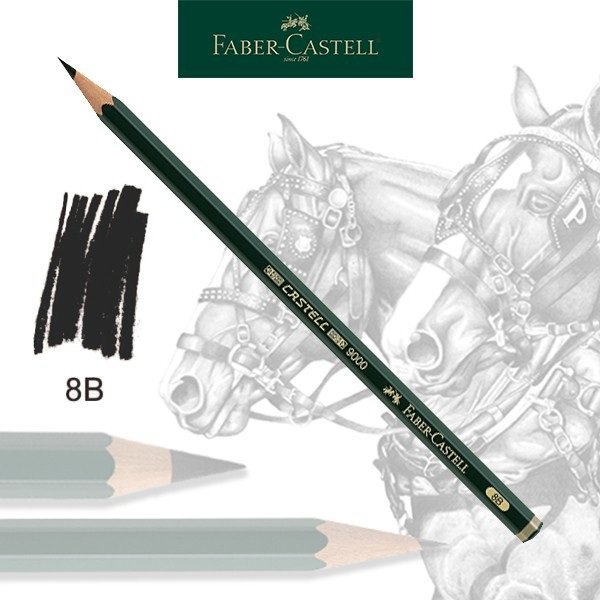 LAPIS 9000 8B FABER CASTELL Ellos Papelaria