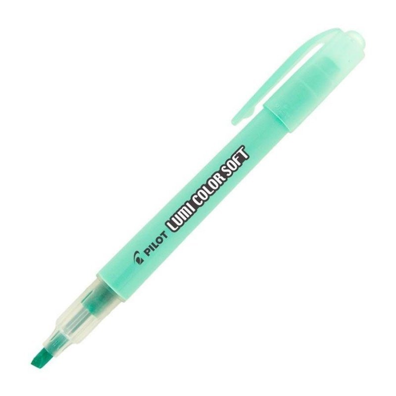 CANETA MARCA TEXTO LUMI VERDE PASTEL SOFT PILOT Ellos Papelaria