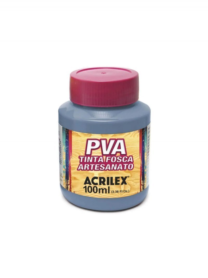 TINTA P/ ARTESANATO PVA 100ML AZUL INVERNO ACRILEX Ellos Papelaria