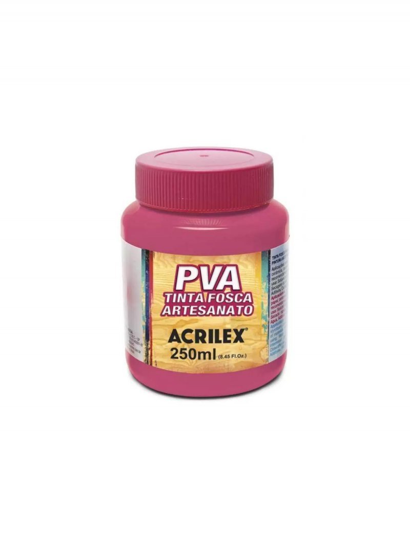 TINTA P/ ARTESANATO PVA 100ML ROSA ACRILEX Ellos Papelaria