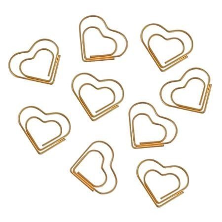 CLIPS CORACAO DOURADO BL/20 TILIBRA Ellos Papelaria