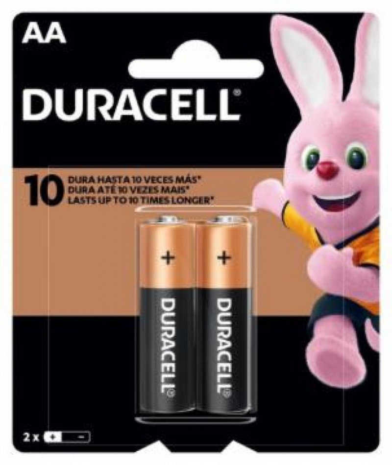 PILHA ALCALINA AA 2 UN DURACELL Ellos Papelaria