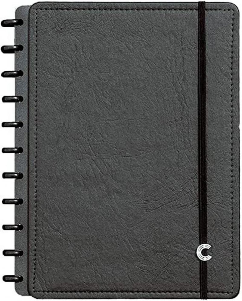 CADERNO INTELIGENTE BLACK MEDIO  Ellos Papelaria