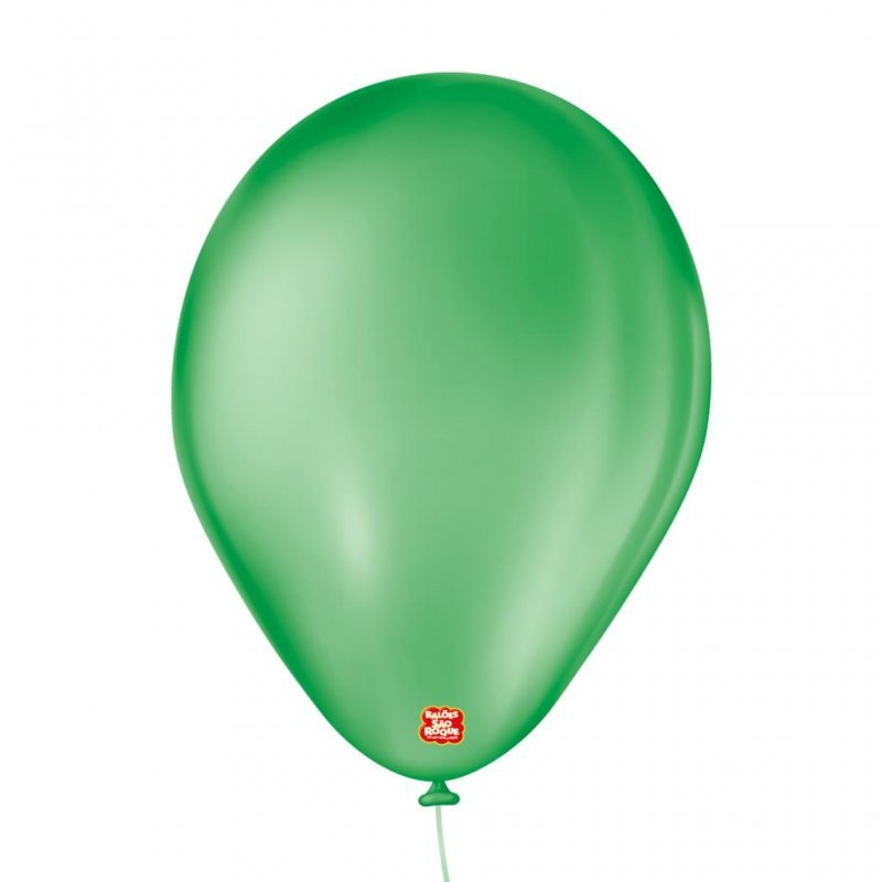 BALAO 7 LISO C/ 50 VERDE BANDEIRA SAO ROQUE Ellos Papelaria