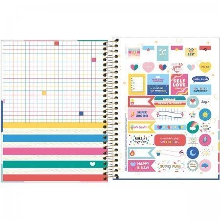 CADERNO COLEGIAL BE NICE 1M 80F TILIBRA Ellos Papelaria