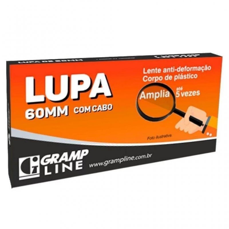 LUPA 60 MM C/ CABO GRAMP LINE Ellos Papelaria