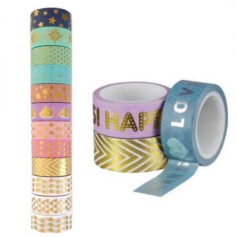 FITA ADESIVA WASHI TAPE SHINE 15MMX5M BRW Ellos Papelaria