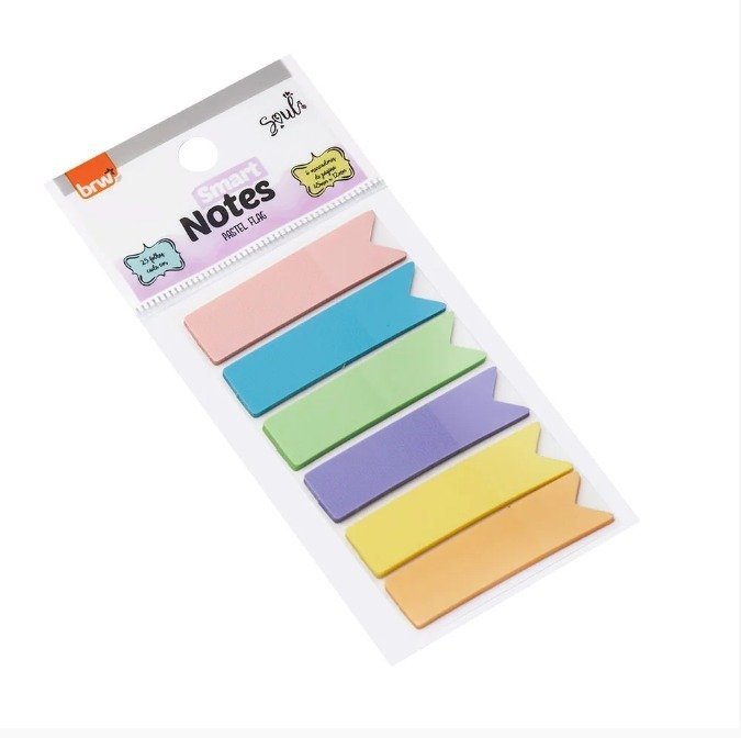 ANOTE COLE PAGINAS 12X44MM 6 CORES PASTEL BRW Ellos Papelaria