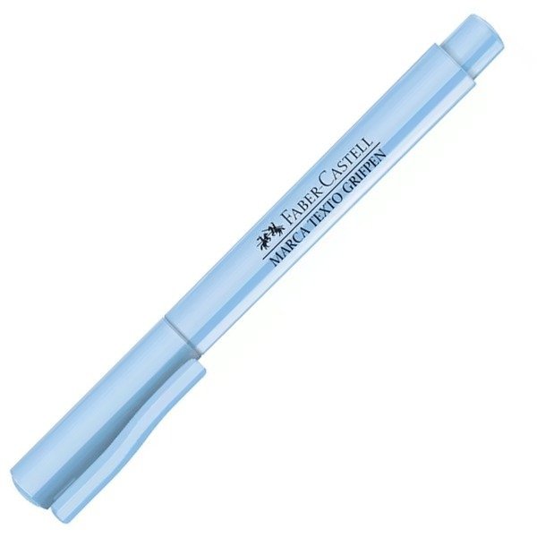 CANETA MARCA TEXTO AZUL PASTEL GRIFPEN FABER Ellos Papelaria