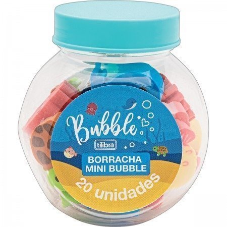 BORRACHA MINI BUBBLE POTE/20 TILIBRA Ellos Papelaria