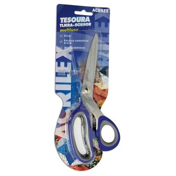 TESOURA MULTIUSO 20CM ACRILEX Ellos Papelaria