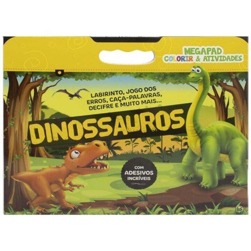 MEGAPAD - COLORIR & ATIVIDADES: DINOSSAUROS Ellos Papelaria