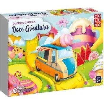 QUEBRA CABECA 100 PCS DOCE AVENTURA COLUNA Ellos Papelaria