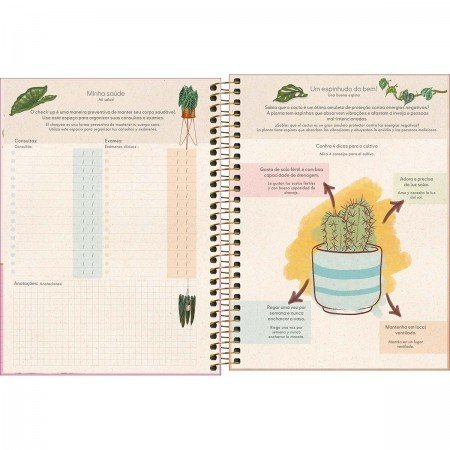 AGENDA ESP PLANNER NATURALI M7 80FL TILIBRA Ellos Papelaria