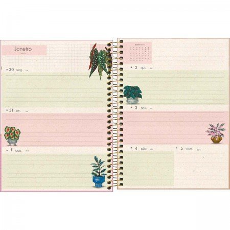 AGENDA ESP PLANNER NATURALI M7 80FL TILIBRA Ellos Papelaria