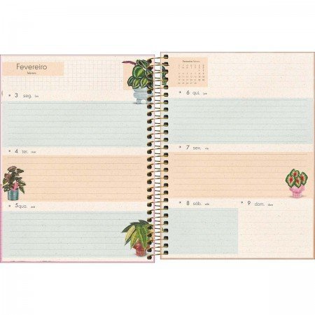 AGENDA ESP PLANNER NATURALI M7 80FL TILIBRA Ellos Papelaria