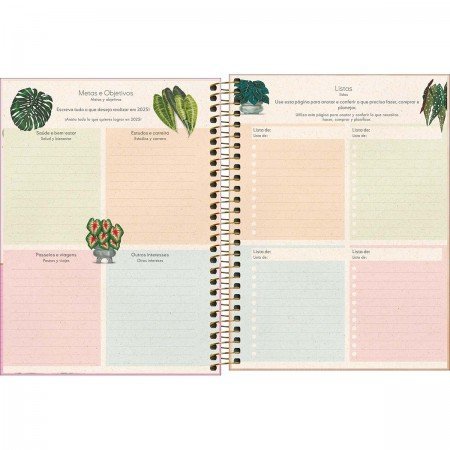 AGENDA ESP PLANNER NATURALI M7 80FL TILIBRA Ellos Papelaria