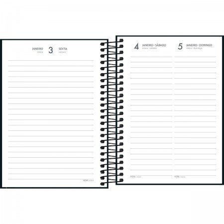 AGENDA ESP PEPPER PRETO M4 TILIBRA Ellos Papelaria