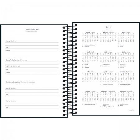 AGENDA ESP PEPPER PRETO M4 TILIBRA Ellos Papelaria