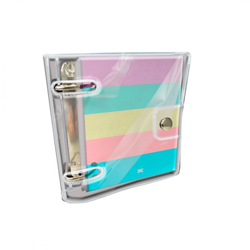 CADERNO ARGOLADO CP PVC MINI ENJOY DAC Ellos Papelaria