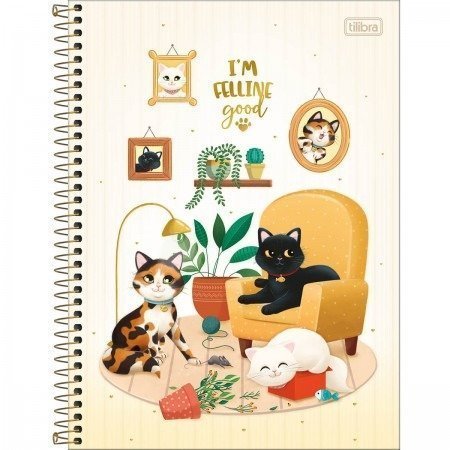 CAD CD UNIV PURRFECT CATS 1M 80F TILIBRA Ellos Papelaria