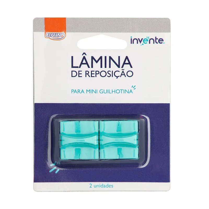 LAMINA P/ MINI GUILHOTINA A4 GU-0001 C/ 2UN BRW Ellos Papelaria