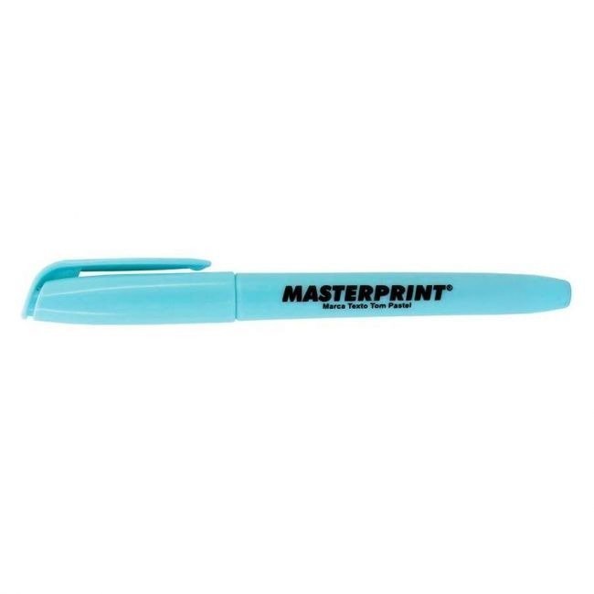 CANETA MARCA TEXTO PASTEL AZUL MP612 MASTER Ellos Papelaria