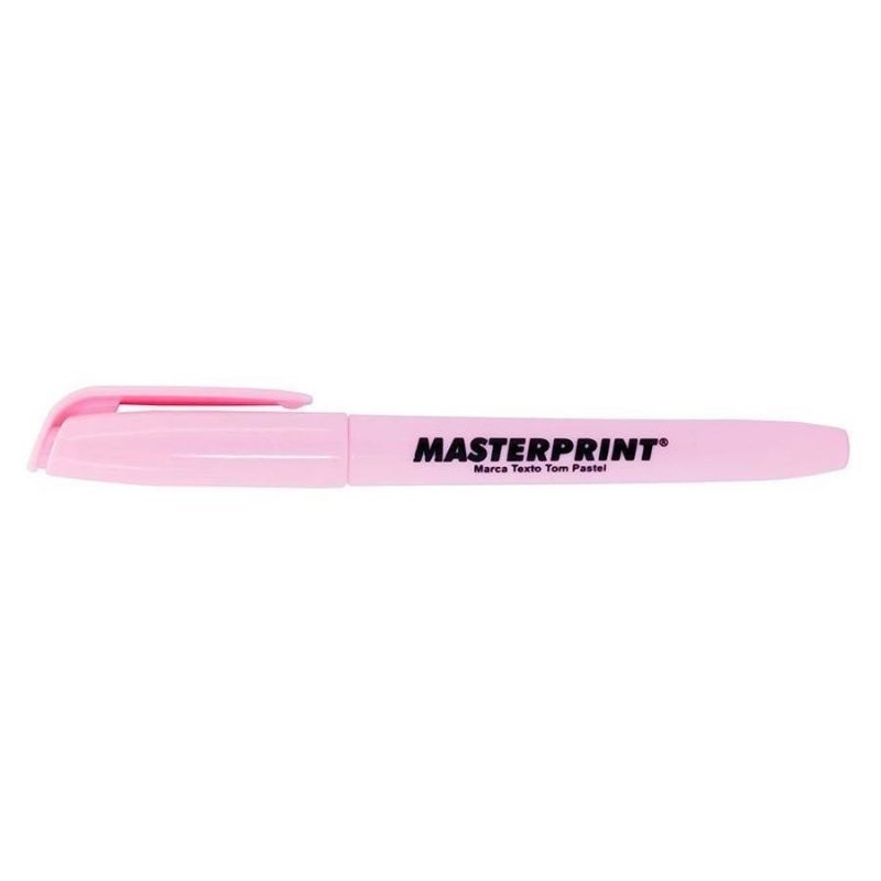 CANETA MARCA TEXTO PASTEL ROSA MP612 MASTER Ellos Papelaria