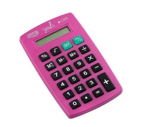 CALCULADORA PEQ 8 DIG BOLSO PINK BRW Ellos Papelaria