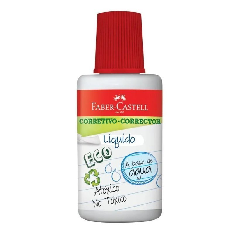 CORRETIVO LIQ OFFICE AGUA FABER CASTELL 18ML Ellos Papelaria