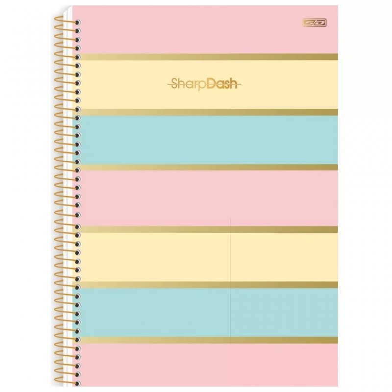 CADERNO COLEGIAL 1M DASH SD Ellos Papelaria