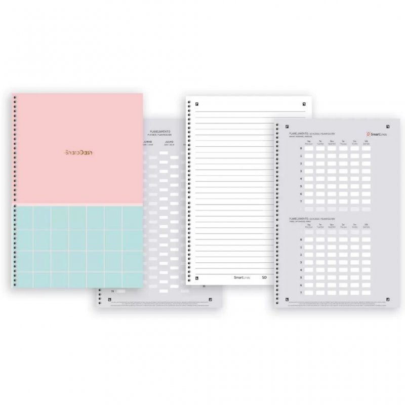 CADERNO COLEGIAL 1M DASH SD Ellos Papelaria