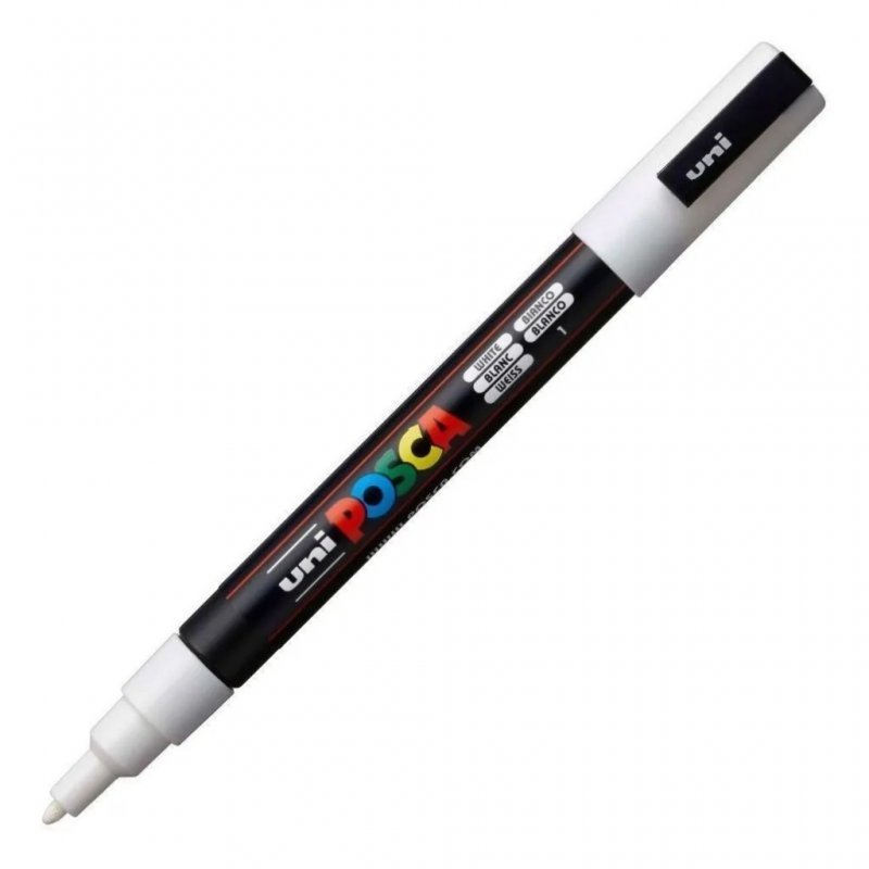 CANETA POSCA BRANCO PC-3M 0.9-1.3 mm CIS Ellos Papelaria