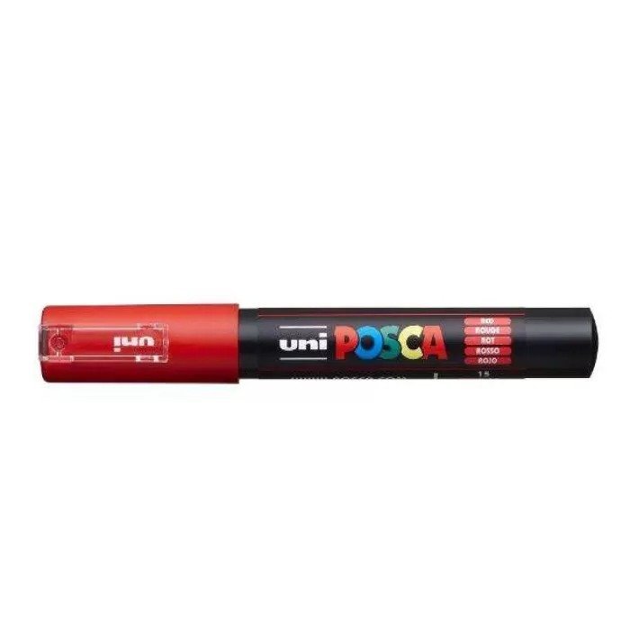 CANETA POSCA VERMELHO PC-1M UNI Ellos Papelaria