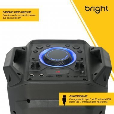 CAIXA DE SOM AMPLIFICADA 200W SUPER NOVA BRIGHT Ellos Papelaria