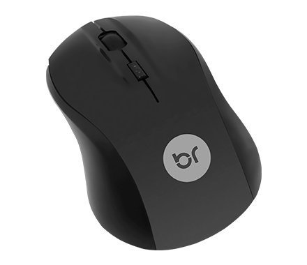 MOUSE SEM FIO USB PRETO 2.4G 1000DPI BRIGHT Ellos Papelaria