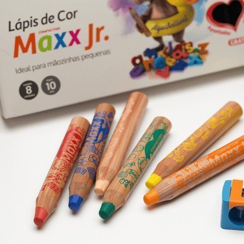 LAPIS DE COR MAXX C/8 COMPACTOR Ellos Papelaria