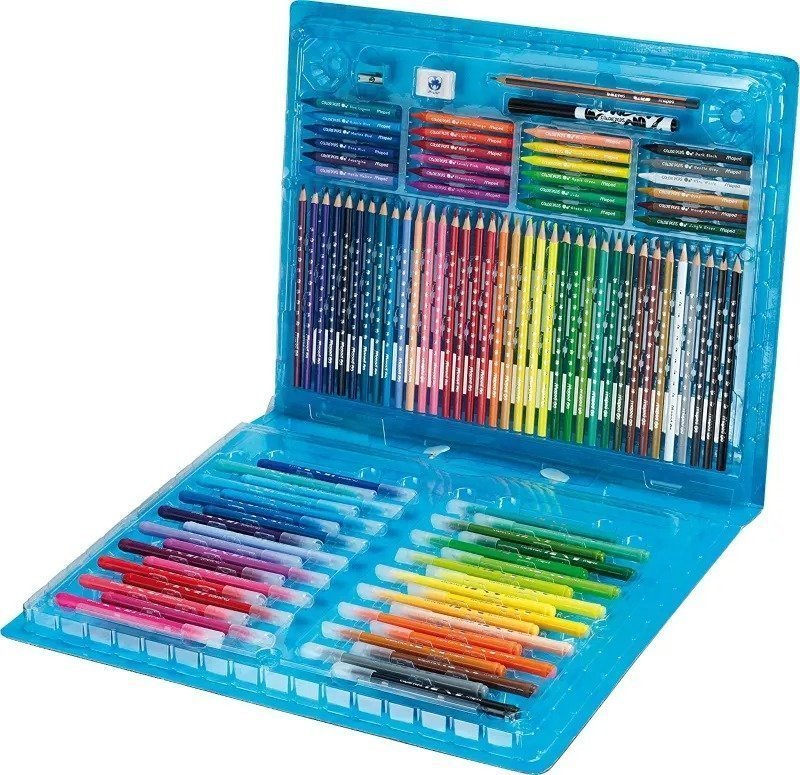 SUPER KIT DE COLORACAO COLORPEPS 100 PECAS MAPED Ellos Papelaria