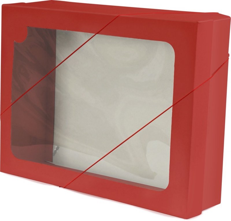 CAIXA VISOR VERMELHO LISO P UP BOX Ellos Papelaria