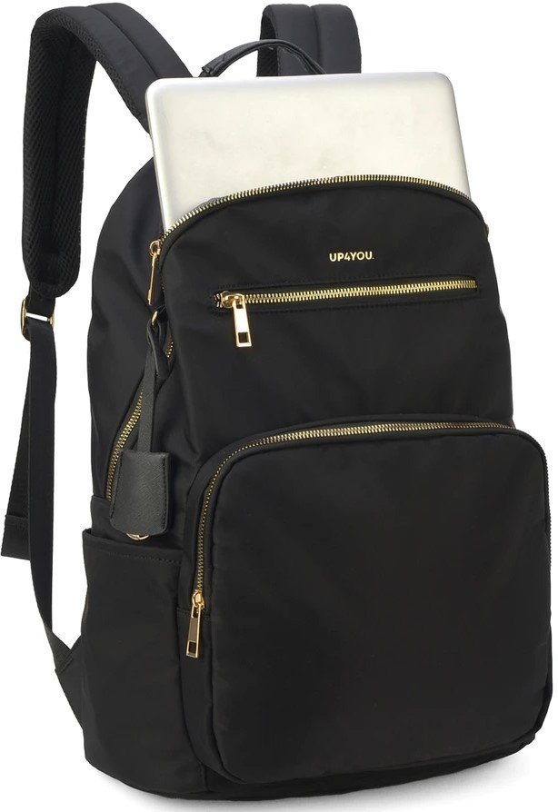 MOCHILA LAPTOP FEMININO PRETO UP4YOU Ellos Papelaria