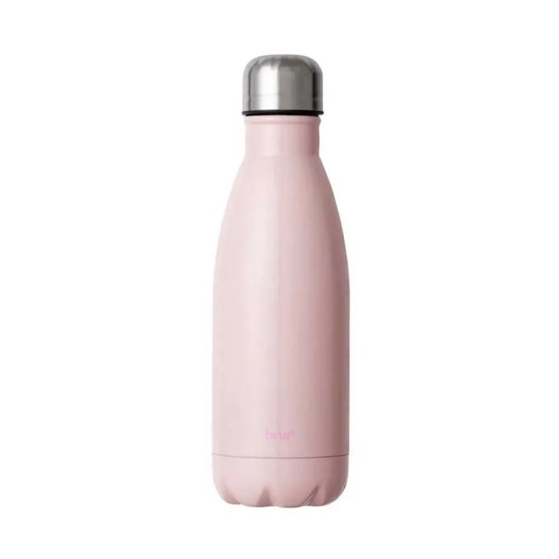 GARRAFA DE ACO INOXIDAVEL 500ML ROSA BRW Ellos Papelaria