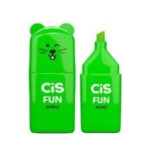 CANETA MARCA TEXTO FUN MINI NEON VERDE CIS Ellos Papelaria