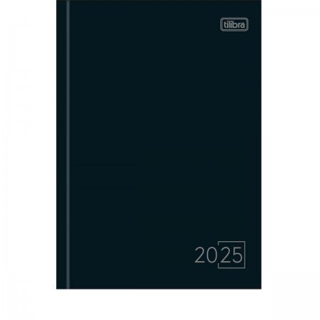 AGENDA COSTURADA SPICE PRETO M6 TILIBRA Ellos Papelaria