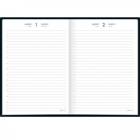 AGENDA COSTURADA SPICE PRETO M6 TILIBRA Ellos Papelaria