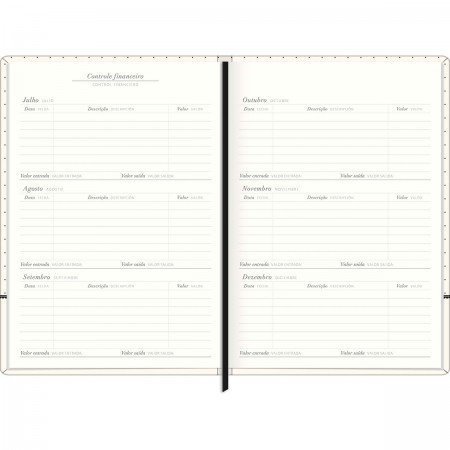 AGENDA COSTURADA PLANNER WEST VI M6 TILIBRA Ellos Papelaria