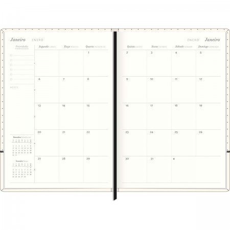 AGENDA COSTURADA PLANNER WEST VI M6 TILIBRA Ellos Papelaria