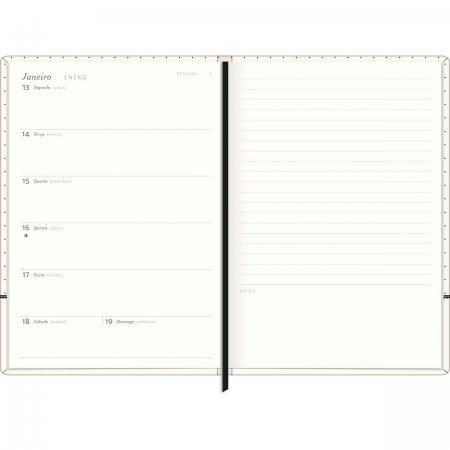 AGENDA COSTURADA PLANNER WEST VI M6 TILIBRA Ellos Papelaria