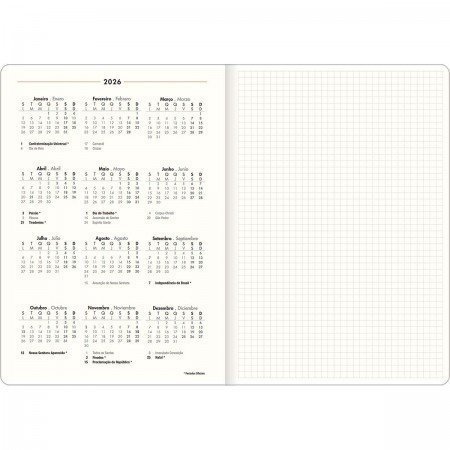 AGENDA GRAMP PLANNER KRAFT M7 TILIBRA Ellos Papelaria