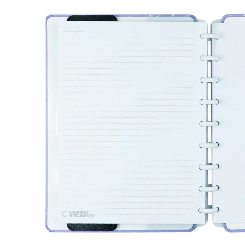 CAD PURPLE GALAXY MEDIO CADERNO INTELIGENTE Ellos Papelaria