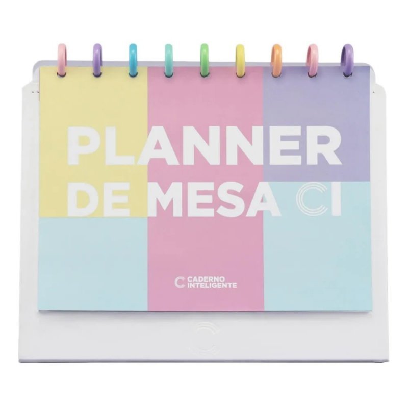 PLANNER DE MESA WHITE MEDIO CADERNO INTELIGENTE Ellos Papelaria